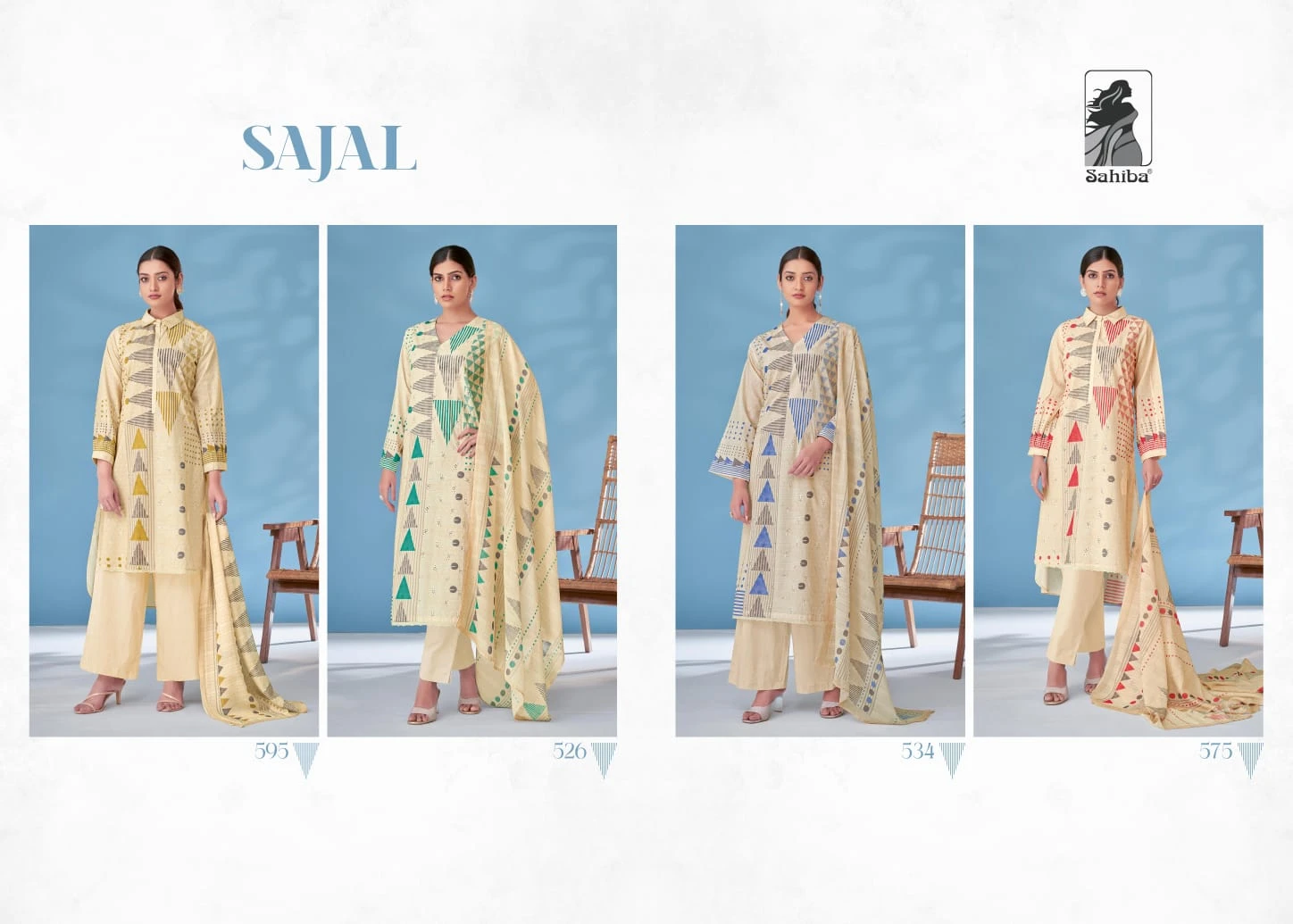 Sahiba Sajal Pure Cotton Wholesale Fancy Salwar Suit Catalog — Wholesale Salwar Suits, MPA wholesale from Surat — view 5